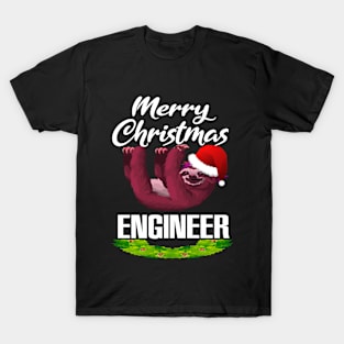 Merry Christmas  Engineer  Funny Gift Pajama Christmas T-Shirt